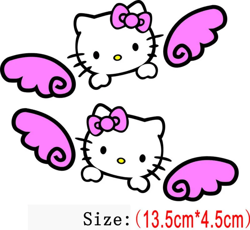 1 пара модные новые милые 3D мультфильм Hello Kitty водонепроницаемый отражающие