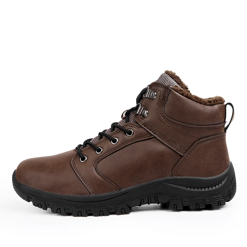 HEINRICH/Модные ботильоны мужские теплые зимние ботинки обувь на шнуровке Botas Invierno