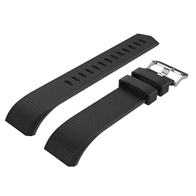 black YUEDAER 11color розовый ремешок для браслета Fitbit Charge 2 браслет на запястье мягкий силиконовый ремень с металлической пряжкой Для Fitbit Charge2 - Цвет: black