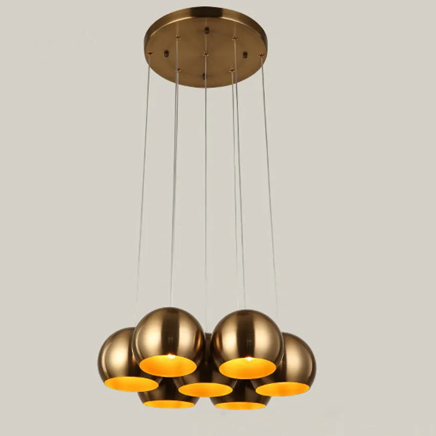 Новые высококачественные Ретро светодиодные подвесные светильники 1/3/5/7 головки