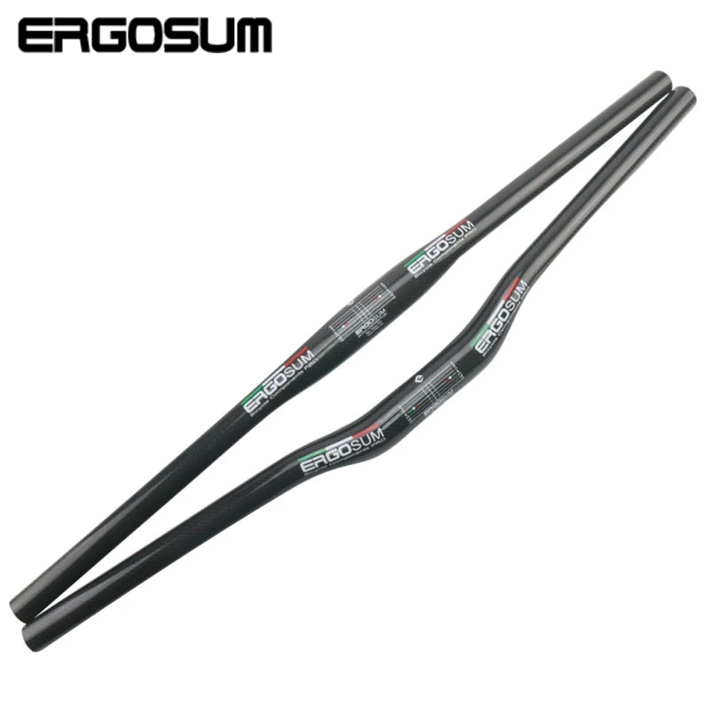 ERGOSUM MTB руль 3K блестящий углерод для горного велосипеда углеродное волокно рули 31