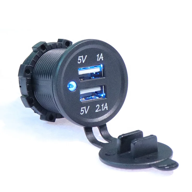 Автомобильное зарядное устройство с двумя USB портами 12 В 3 1 А 2 шт.|Подставки и