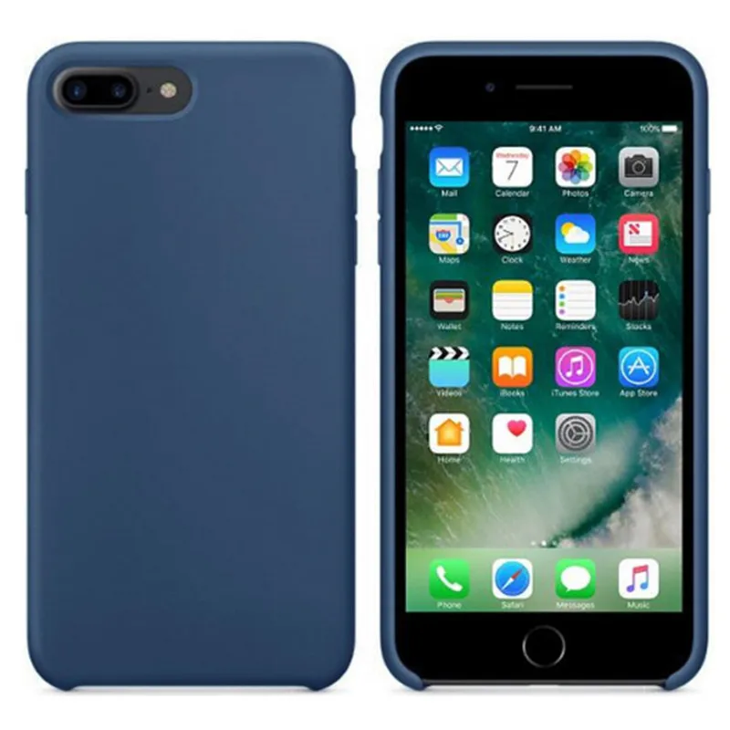Официальный силиконовый чехол для iPhone 7 8 Plus чехол для телефона для iPhone 11 Pro X XR XS MAX чехол s для iPhone 6 S 6 S Чехол без логотипа
