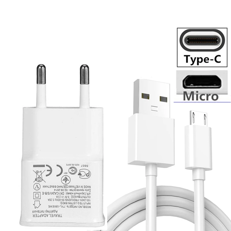 Для samsung Galaxy S3 S4 S6 S7 Edge Note 4/Note 5 J2 J3 J5 J7 Зарядное устройство Путешествие адаптер 1 м USB кабель для samsung A50 A7