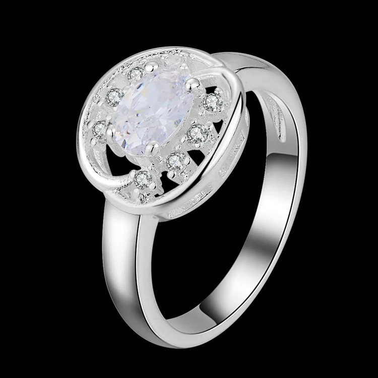 Оптовые ювелирные изделия посеребренные модные кольца высокое качество