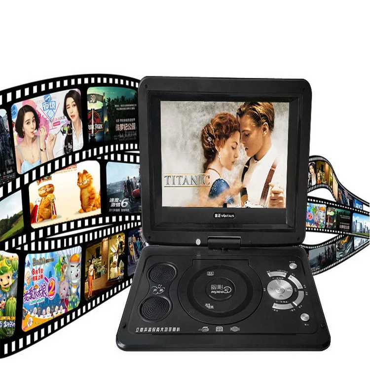 Новинка 13,8 дюймов портативный dvd-плеер MP3 MP4 VDIEO игра с высоким разрешением цветной TFT ЖК-экран дисплей AV Портативный телевизор