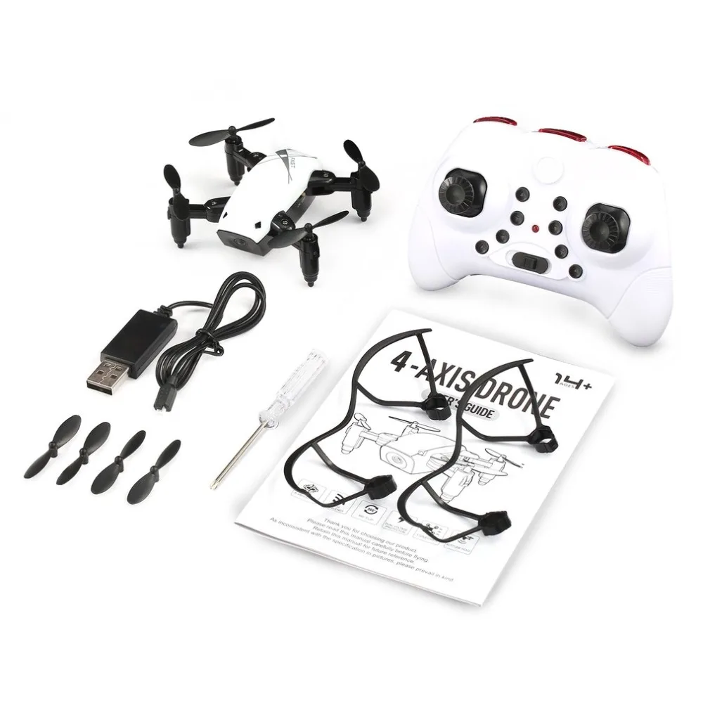 S9 S9W складной RC Мини Дрон Карманный микро вертолет с WIFI FPV 0.3MP камерой 360 градусов