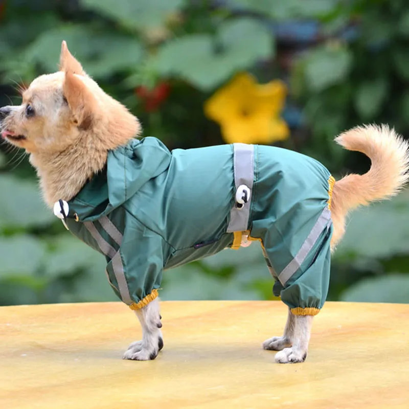 Pet собачьи плащи куртка с капюшоном комбинезон для маленьких и средних собак