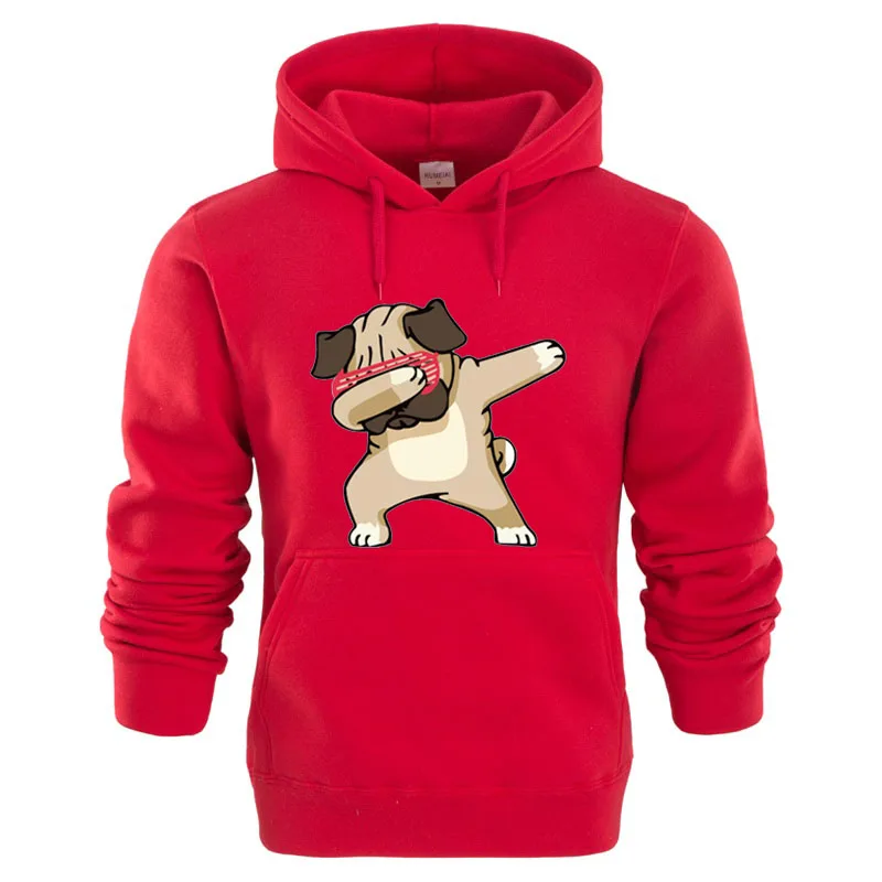 Толстовка с капюшоном для мужчин и женщин свитшот анимационной собакой флисовый