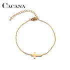 Браслет CACANA из нержавеющей стали для женщин и мужчин
