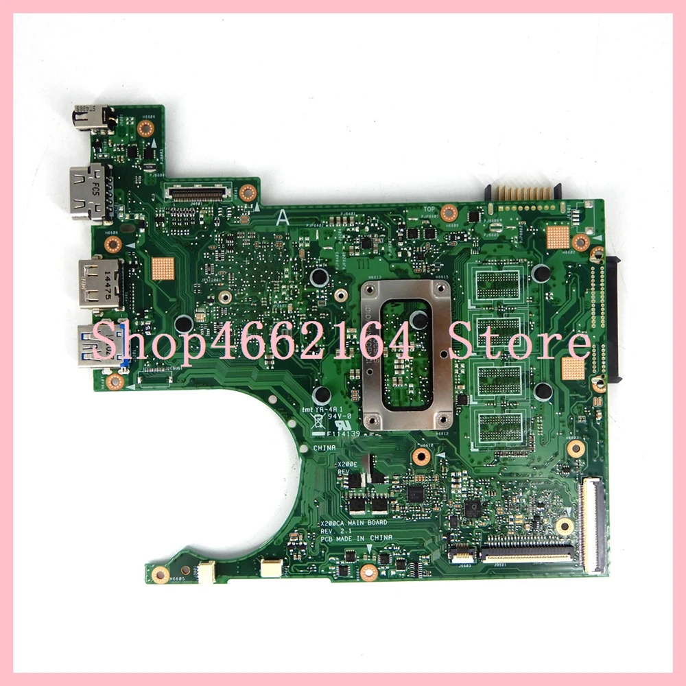 Материнская плата X200CA 1007 CPU 2 Гб RAM REV2.1 материнская для ноутбука ASUS X200CAP 100% тестовая