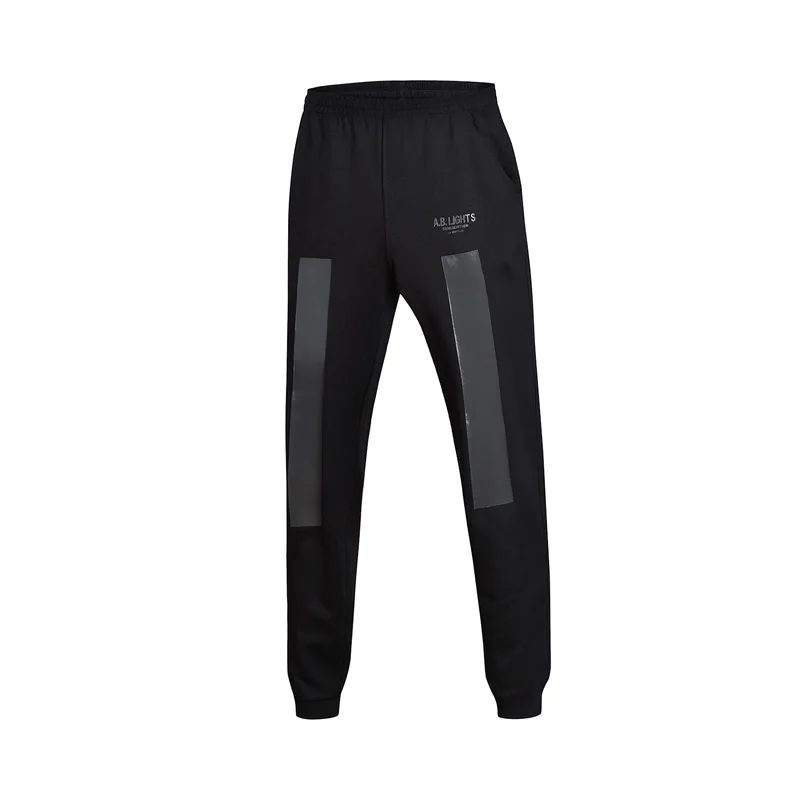 Li-Ning, мужские трендовые спортивные штаны, обычная посадка, 87% хлопок, 13% полиэстер, подкладка, спортивные штаны AKLM717 MKY331 - Цвет: AKLM717-1H