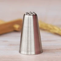 234 multi open nozzle tip stainless steel icing piping tips cake cream decorating mouth for grass cupcake mont blanc cup cake