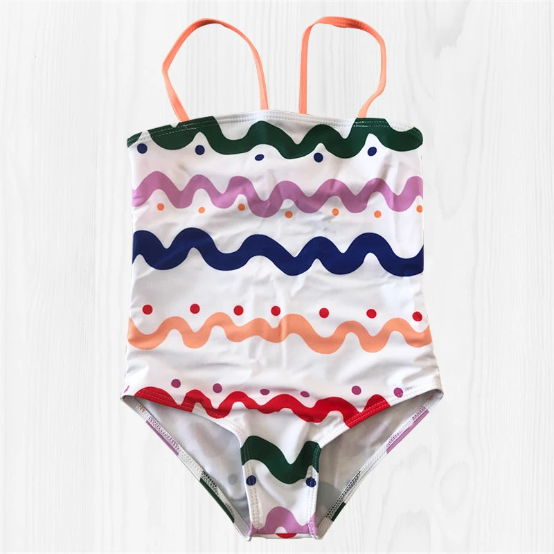 Милый купальный костюм для малыша купальник с бантом дизайн Maillot De Bain на