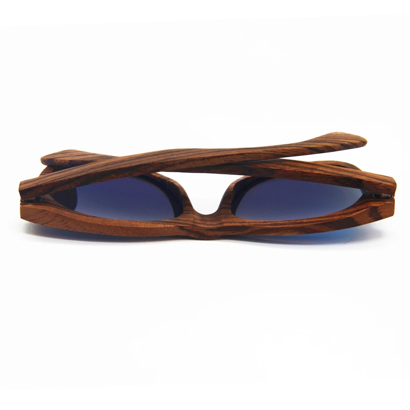 Поляризационные солнцезащитные очки ручной работы из дерева зебры для мужчин и