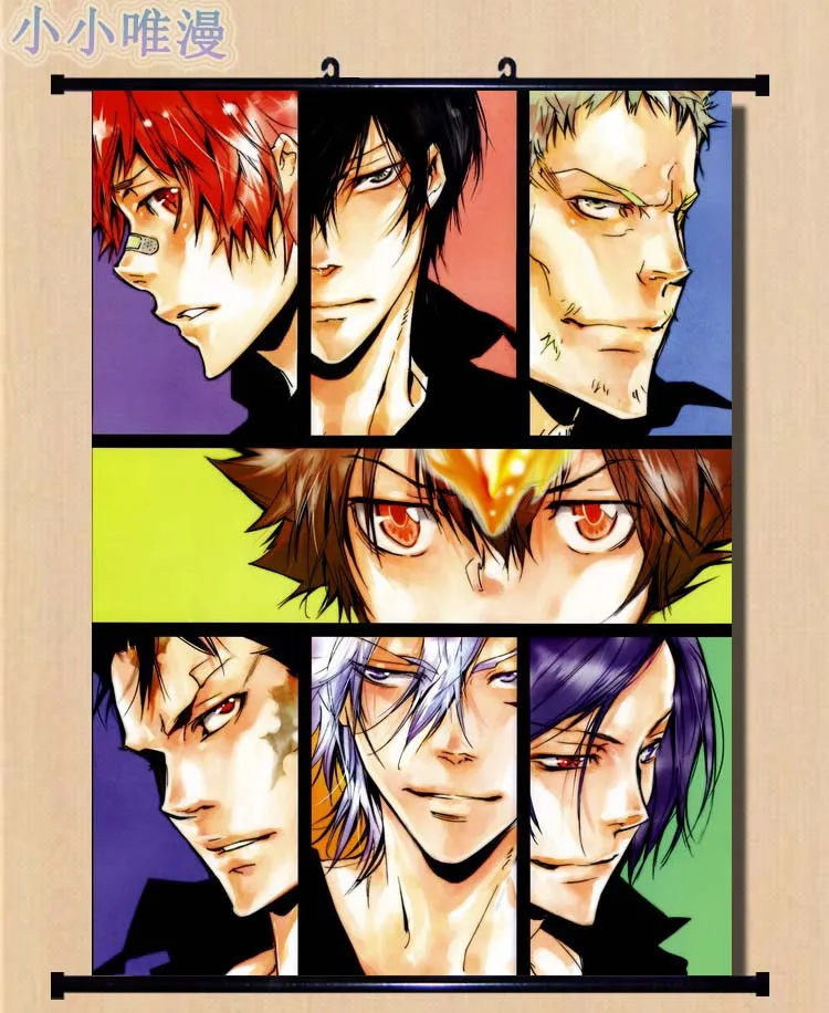 Аниме Декоративные Фотографии HITMAN REBORN! Lambo &amp Sasagawa Ryohei кёя хибари хром докуро