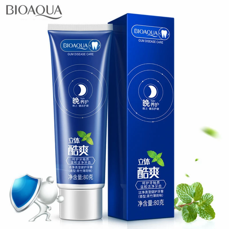 BIOAQUA мята отбеливающая зубная паста стоматологическая клиника зубы чистый