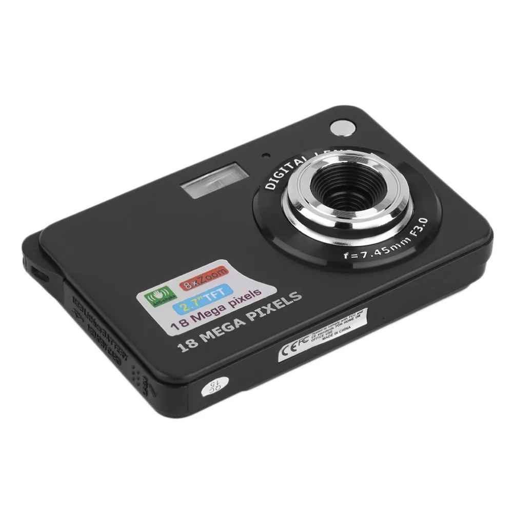 2,7 ''TFT 720P HD 18MP цифровая камера видеокамера 8x цифровой зум анти-встряхивание новое приложение Photo Numerique Professional 1080P HD