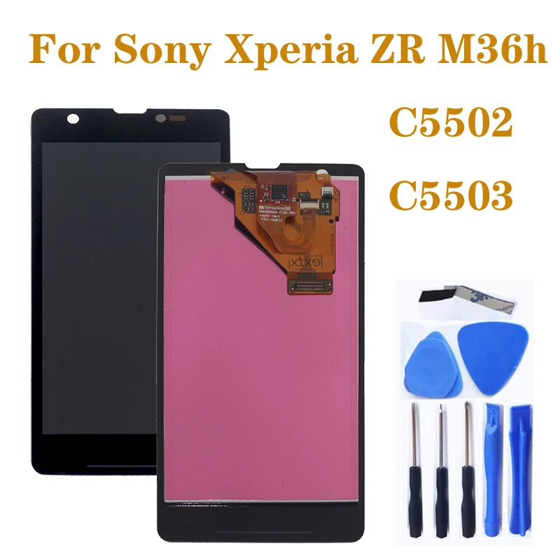 Дисплей AAA 4 55 &quotдля Sony Xperia ZR M36h C5502 C5503 ЖК монитор сенсорный экран дигитайзер