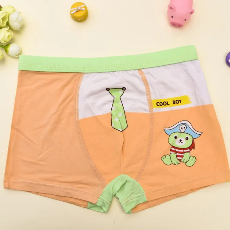 Новое поступление 5 шт./партия трусики для девочек нижнее белье с принтом медведя