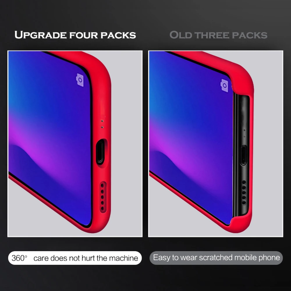 Чехол Oneplus 7 мягкий чехол из жидкого силикона для телефона задняя крышка pro