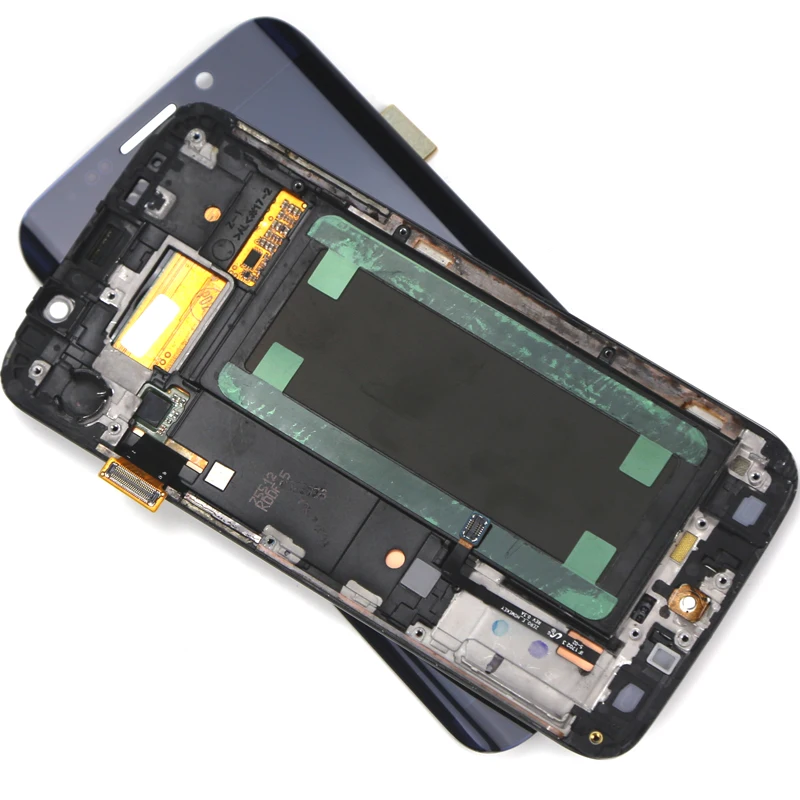 Оригинальный сменный сенсорный экран для телефона Samsung S6 Edge ЖК дисплей с рамкой
