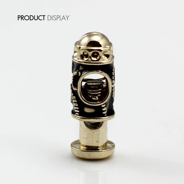 Металлическая Зажимная Пряжка для бочонка зажимы шнура застежки золотистые