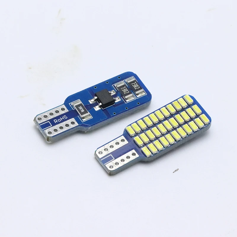 2 шт. T10 светодиодный 194 W5W CANBUS 3014SMD ошибок автомобиля клиновидные боковые