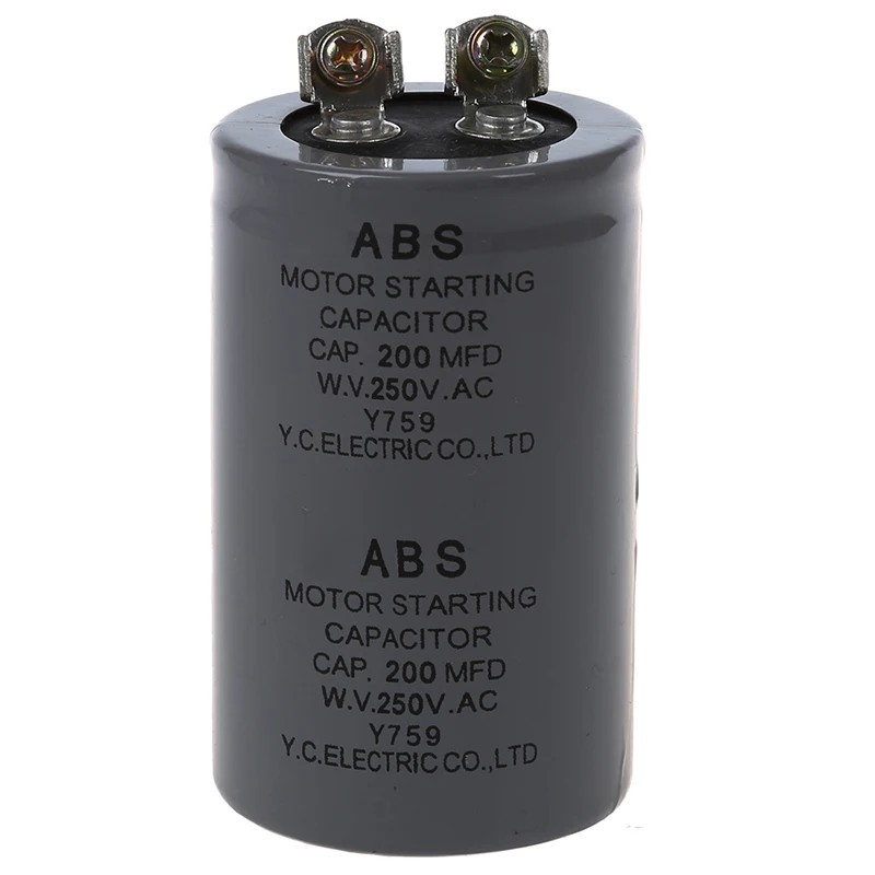 ABGN Hot-200MFD 200 мкФ AC 250V Винтовые клеммы пусковой конденсатор двигателя | Электроника