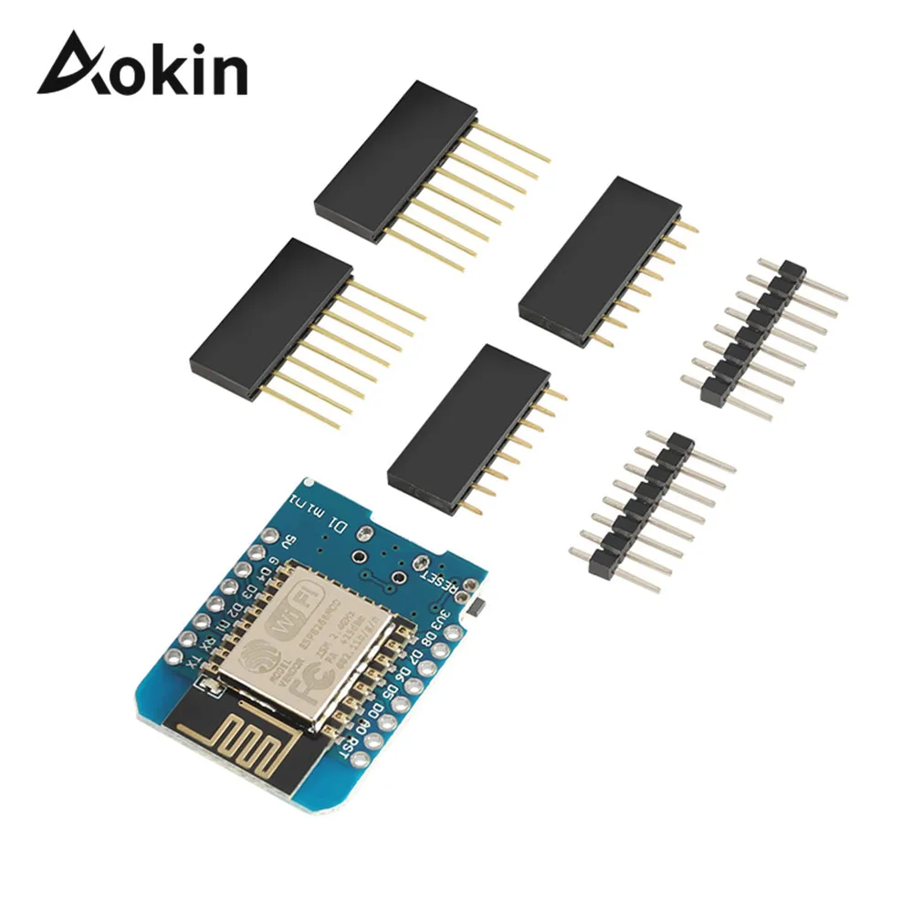 Aokin ESP8266 ESP-12 ESP12 ESP-12F Module D1 Mini WiFi макетная плата Micro USB 3 V на основе ESP-8266EX 11 Digital Pin |