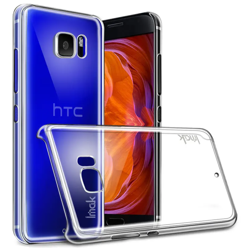 Original Imak Hard Plastic Phone Cases For HTC U Ultra Case Ocean Note 5.7&quot Transparent Clear Crystal Protective Back Cover |