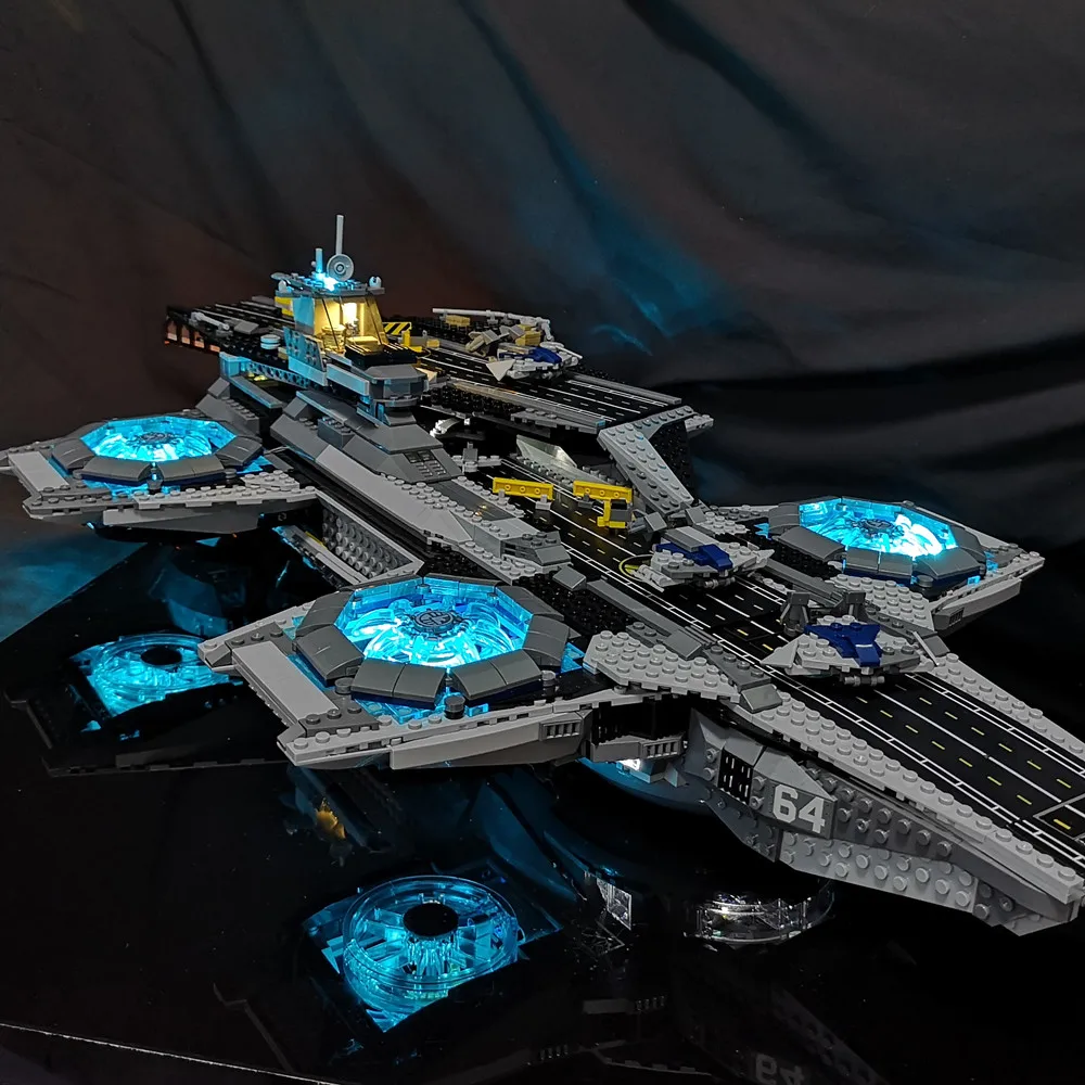 Светодиодный светильник набор для Лего супергерои щит Helicarrier модельные блоки