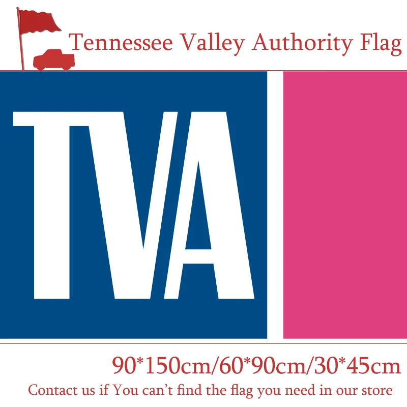 

90*150cm 60*90cm The Tennessee Valley Authority Flag America 30*45cm Car Flag 3x5ft For Event Office
