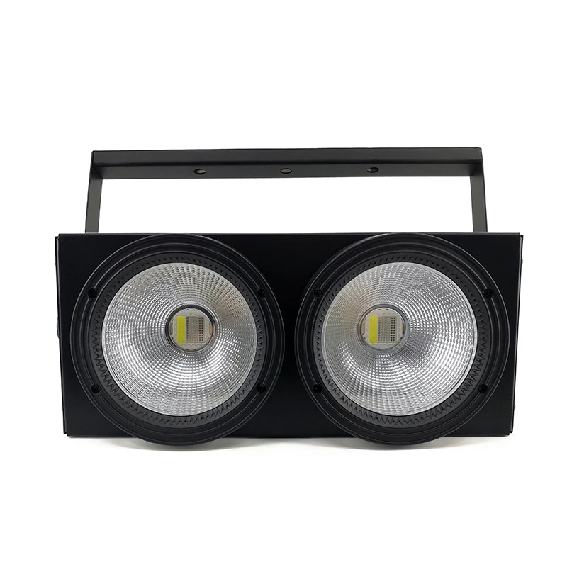 Светодиодный светильник 2 глаза 200 Вт холодный теплый белый COB DMX512 сценический