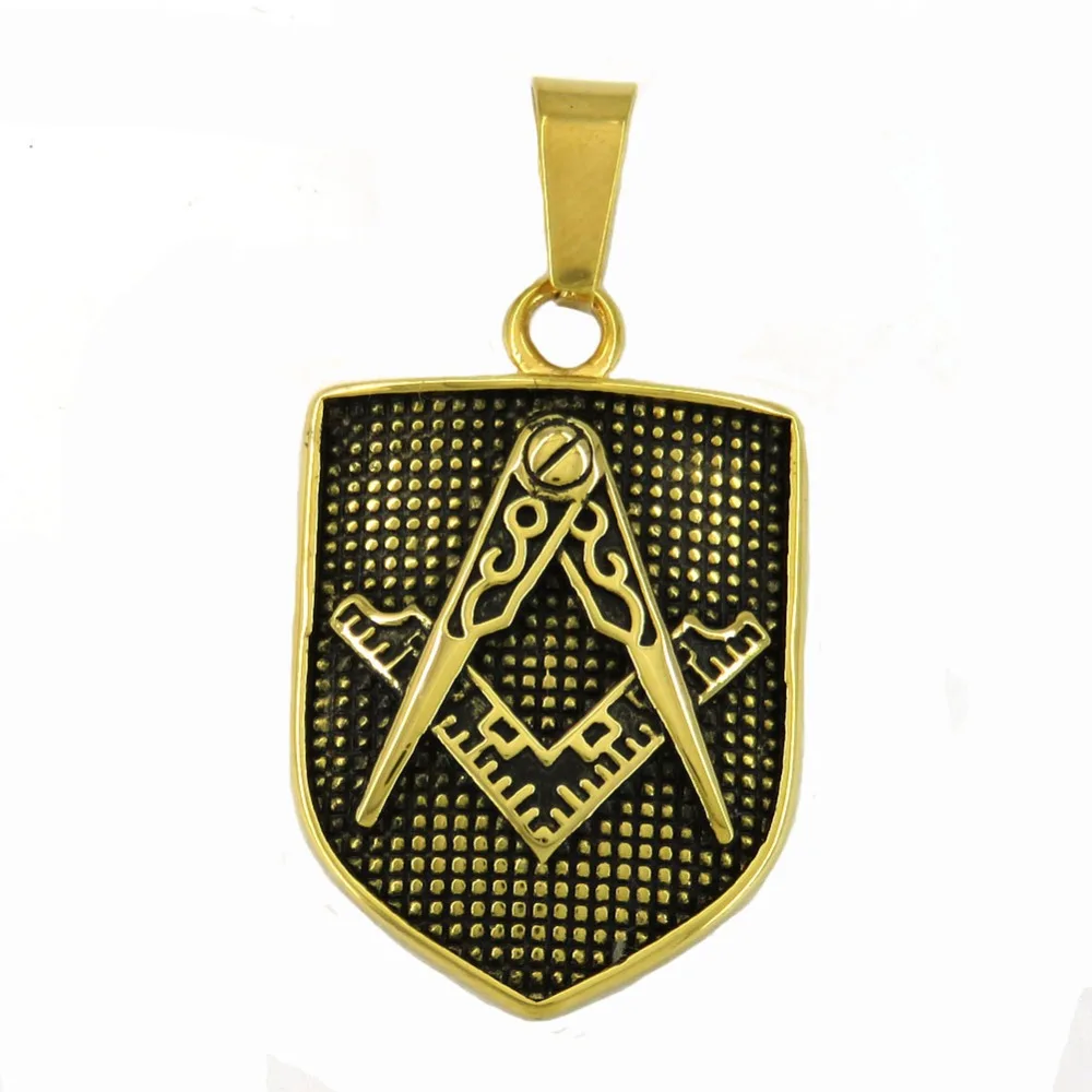FANSSTEEL ювелирные изделия из нержавеющей стали шотландский РИТ темплар щит форма