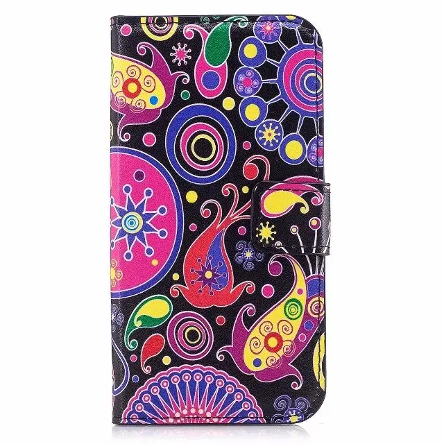 Кожаный чехол бумажник для Huawei Y7 2017/Y5 2017/Y3 2017 50 шт./лот Бабочка сердце Зебра