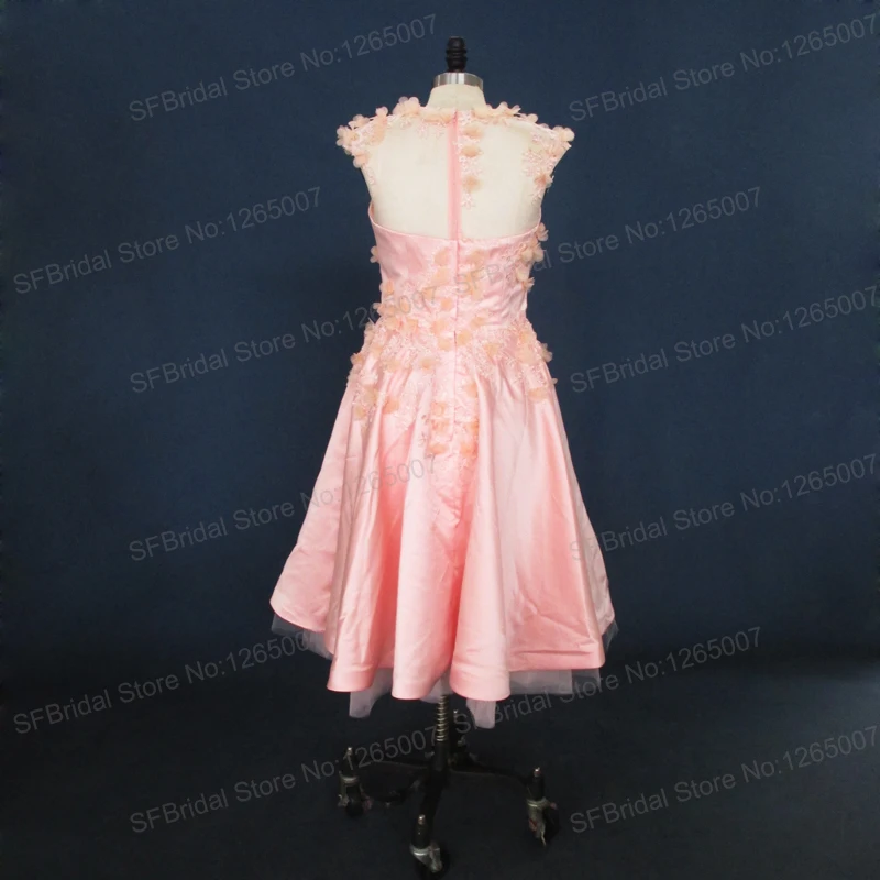 Flowers Short Dresses Knee Length Cocktail Romatic Fashion Formal Dress | Свадьбы и торжества