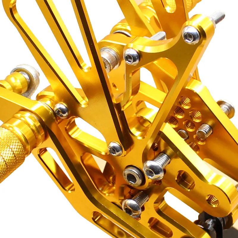 CNC Алюминиевые мотоциклетные подножки для ног педали Rearset задний набор Suzuki GSXR1000 K7