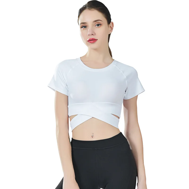 Workout Shirts for Women Yoga Tops Activewear Running Fitness V-Neck T-Shirts Shirt Cool Dri Tunic Blouse Performance Tee | Спорт и