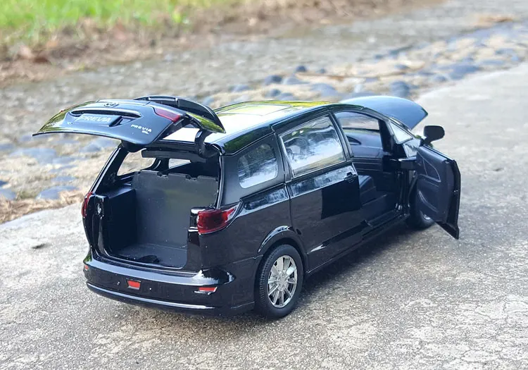 1:32 Масштаб сплава металла литья под давлением автомобиля MPV модель для TOYOTA PREVIA(Estima, Tarago) Коллекция автомобиля вытянуть назад звук и светильник игрушки автомобиль