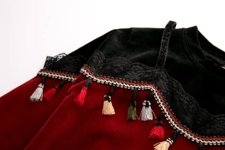 Детское платье Aile Rabbit новое для девочек с длинными рукавами бархатное в