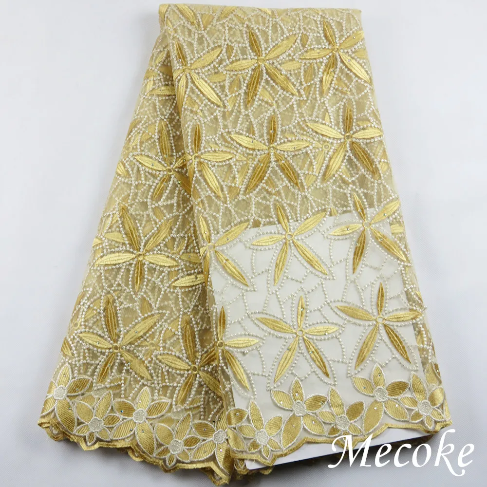 Фуксия швейцарские кружевные материалы Африканский шнур кружева 2017 высокое