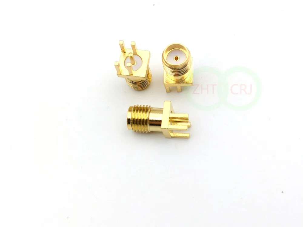 1000 шт Золото SMA гнездо припоя PCB клип край крепление RF разъем|connectors gold|connector 10connector