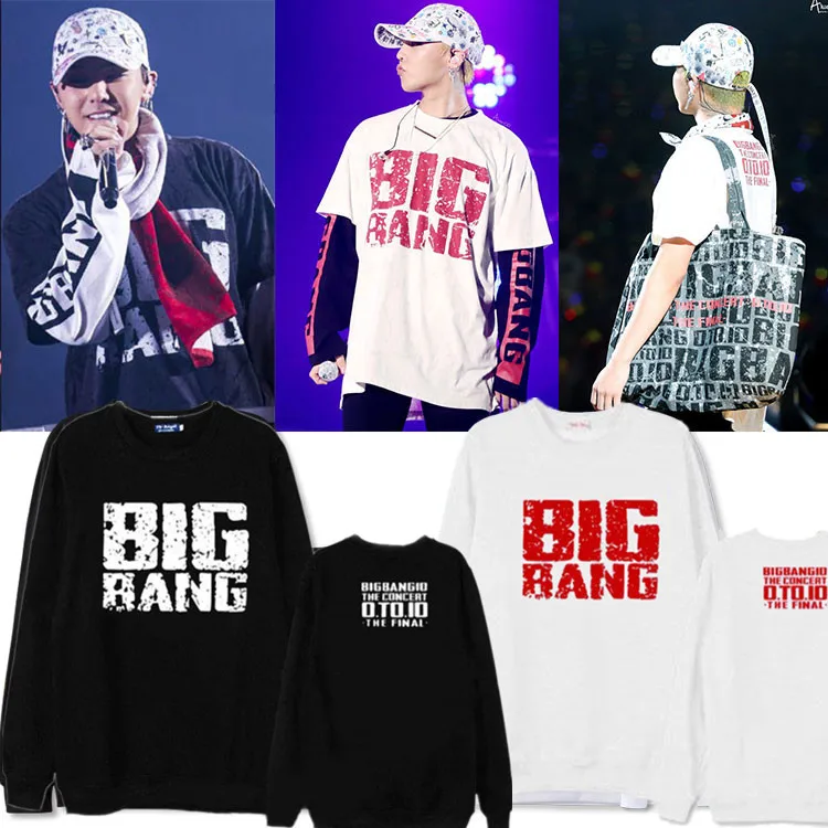 KPOP Guanzhilong Топ Sun BIGBANG сделанный для концерта в том же стиле мужчин и женщин пары с