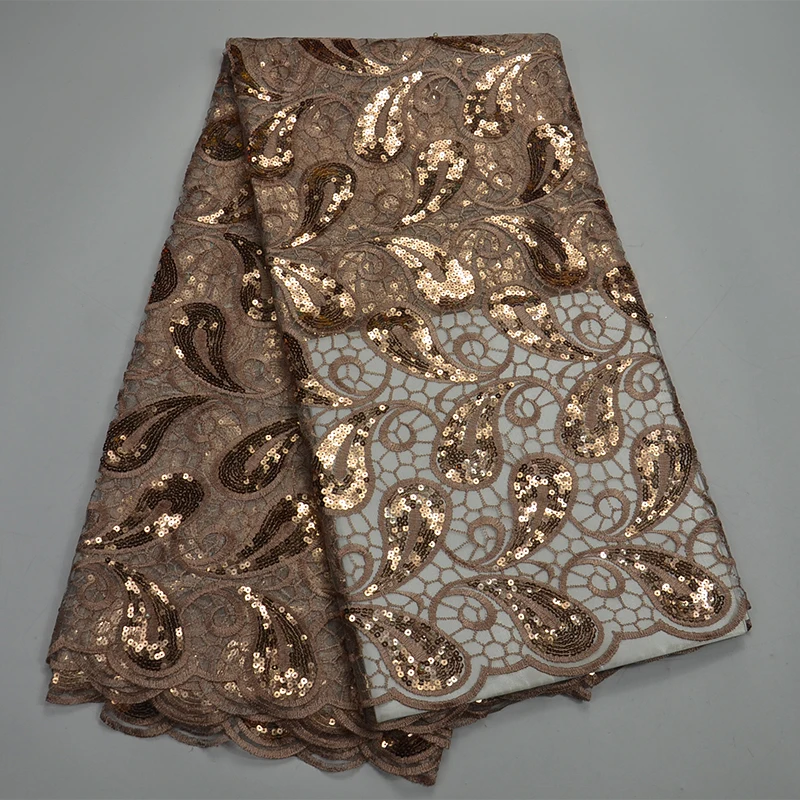 Белая блестящая кружевная ткань из органзы с блестками африканская французская