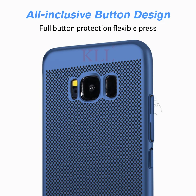 Полые теплоотвод Чехлы для samsung S10 Plus S10e Note 9 8 A9 A8 A7 жесткий матовый чехол Galaxy S9 S8 S7 S6
