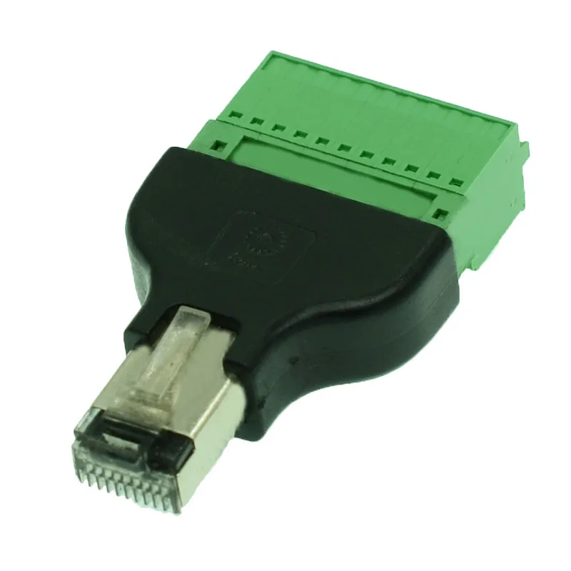 RJ50 разъем RJ50 к пружинному адаптеру RJ50 штекер к 11 контактный разъем RJ50 сплиттер для CCTV DVR