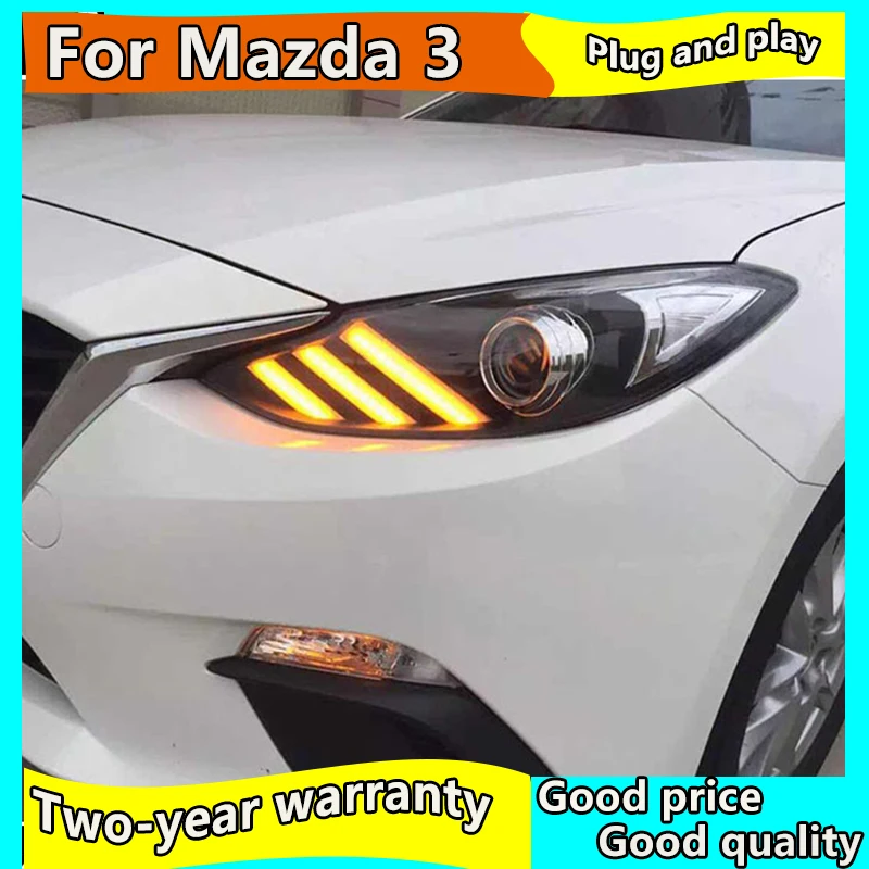 Автомобильный Стайлинг чехол для передней фары Mazda3 Axela mazda 3 2014 2016 светодиодный