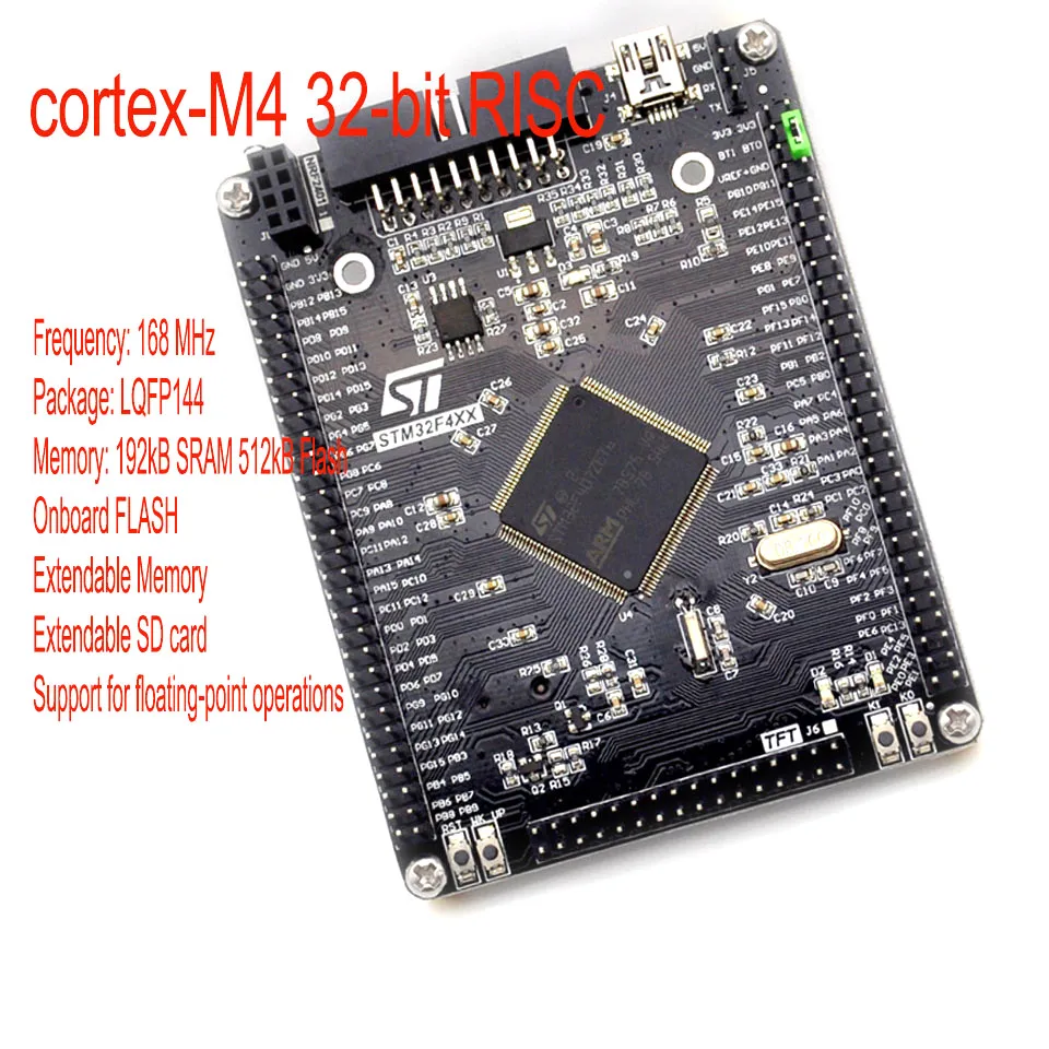 STM32F407GET6 макетная плата M4 STM32F4 основная плата arm макетная плата cortex-M4 вместо STM32F407ZET6