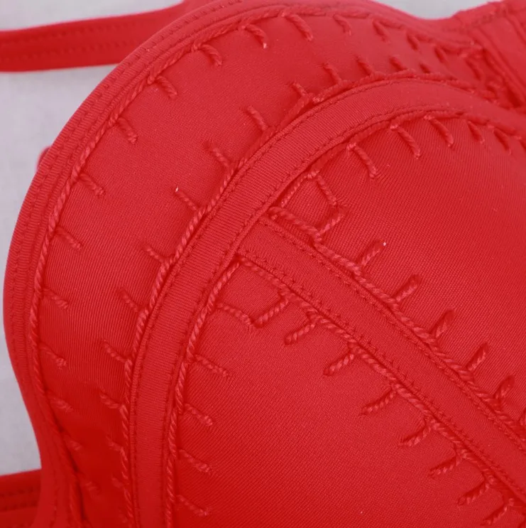 2016 Женщин сексуальный бразильский одежда Крючком Неопрена Купальники Бикини